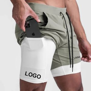 Short de sport en polyester de haute qualité avec logo personnalisé pour hommes Short de sport respirant avec décoration en dentelle pour l'entraînement et la course à pied - Product Image 6