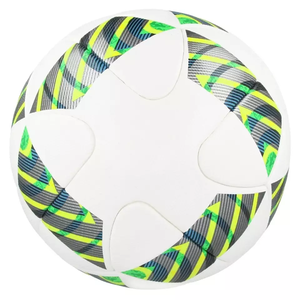 Balón de fútbol de cuero de alta calidad, logotipo personalizado impreso, de cuero sin costuras, para uso en clubs - Product Image 1
