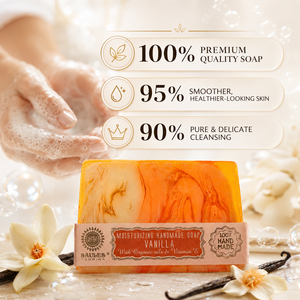 Luxury Vanilla Handmade Spa <b>Soap</b> Moisturizing Natural Bath Bar Gentle Daily Cleansing Premium Artisan <b>Soap</b> for Home Spa - Product Image 1