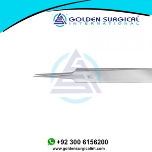 Instrumentos oculares de acero inoxidable Pinzas manuales de Otología #5 Juego de instrumentos de pinzas oculares para joyeros oftálmicos - Product Image 5