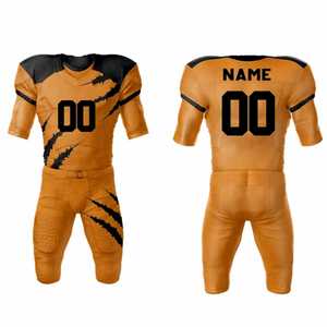 Meilleur design d'uniforme de football américain Vêtements de sport Uniforme de football américain personnalisé Épaulettes Uniforme de football américain - Product Image 2