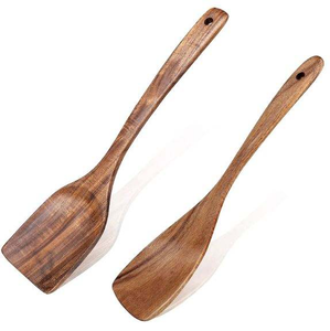 Cuchara de sopa de madera más vendida Cubiertos de madera Cuchara para servir Hotel y cocina Cucharas decorativas para servir por artesanía de media luna - Product Image 6