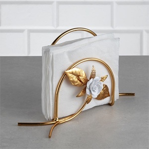 Servilleteros de metal en forma de corazón romántico para ajustes de mesa de fiesta de compromiso descuentos a granel - Product Image 5