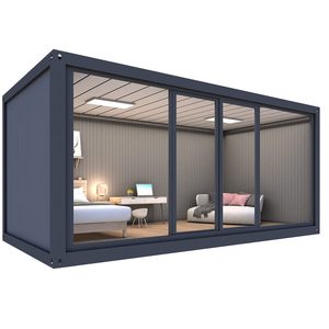 Gray <b>Camping</b> Container House Foldable Outdoor Shelter Cabin Tent Large <b>Camping</b> Lodge for Forest Beach Travel - Product Image 4