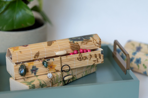 Boîte de rangement en bambou écologique, organiseur de papeterie et de souvenirs pour l'emballage cadeau - Product Image 5