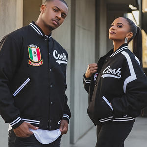 Chaqueta universitaria de invierno de estilo callejero con parches totalmente bordados personalizados para hombres/mujeres - Product Image 5