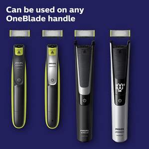 Cuchillas de Repuesto Originales Philips Norelco OneBlade, Paquete de 3, QP230/80 - Product Image 3