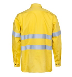 Chemise de sécurité à manches longues en aramide, antistatique, ignifuge, tissu doux, vêtements de travail conformes à la norme NFPA2112 - Product Image 2