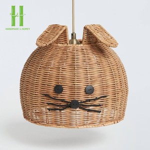 Abat-jour en bambou fait main de haute qualité, écologique, Vietnam, luminaire suspendu moderne pour plafond intérieur, élégant en rotin tressé - Product Image 6