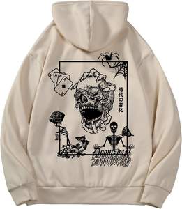 100% algodón Streetwear pulóver Sudadera con capucha impresión Digital Tie-Dye apliques diseño lavado con ácido Stonewashed sólido forrado frontal - Product Image 1