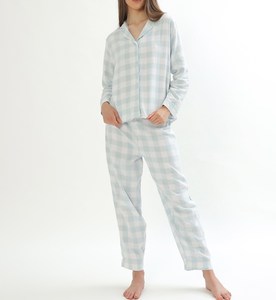 Classic Women's Button Front <b>Pyjamas</b> Comfortable Elastic Waist Sleepwear Jersey Fabric <b>for</b> <b>Summer</b> - Product Image 3