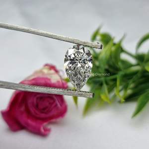 Lujo 1,00 Ct Pear Cut E VS Lab Grown Diamond IGI Certified Pear Shape CVD Diamond para anillo personalizado Compra de joyería - Product Image 3