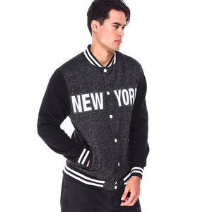 Mezcla de lana para hombre, bordado de estambre, botón de cuerno de invierno, chaqueta universitaria de béisbol Letterman a prueba de viento, diseño personalizado, Universidad al aire libre - Product Image 3