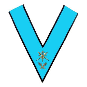 COLLAR MASONICO REGALIA BLUE LODGE ASSR HOSPITABLE OFICIAL COLLAR FREEMASON COLLAR BORDADO Ronpex - Product Image 1