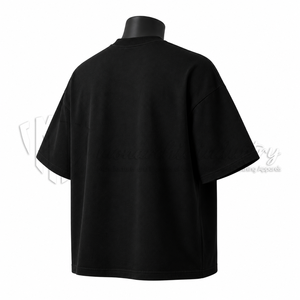 Camiseta Gráfica Extra Grande Personalizada, Estilo Vintage, Algodón Lavado, Streetwear, Estampado de Llamas, Moda Hip Hop, Fabricante OEM ODM - Product Image 5
