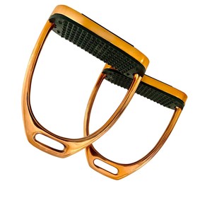 Nouvelle arrivée compétition saut à cheval étriers aluminium léger poignée de sécurité équestre usine OEM approvisionnement - Product Image 6