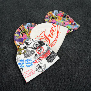 Bonnet d'hiver doublé en satin surdimensionné pour hommes, bonnet personnalisé avec logo, nouveau modèle - Product Image 1