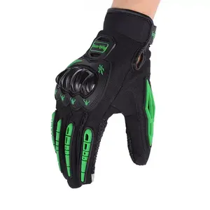 Guantes de moto de cuero de dedo completo para hombre Equipo de protección de carreras transpirable para deportes Guantes de moto hechos a medida - Product Image 2