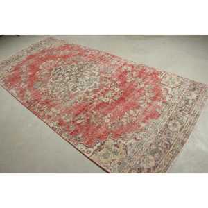 Tapis turc, grand tapis de 4,7 x 10,2 pieds, tapis persan rouge - Product Image 2