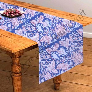 Chemin de table en coton imprimé floral taille personnalisée hôtel de mariage maison pour événements de mariage décor à la maison utilisation en extérieur - Product Image 4