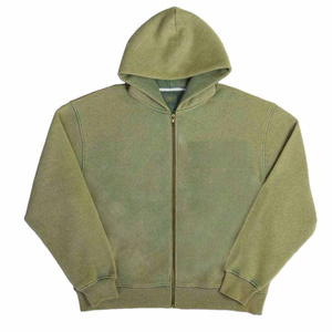 Custom Men's Hoodie Oversize <b>Drop</b> Shoulder Hoodie Blank Pullover men's hoodies Heavyweight Cotton <b>Acid</b> Washed - Product Image 3