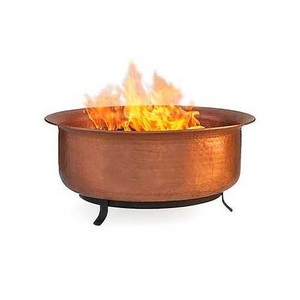 หลุมไฟทองแดงคุณภาพสูงสำหรับลานไม้ที่มีเนื้อค้อนแบบดั้งเดิมและดึงดูดความสนใจกลางแจ้งที่ได้แรงบันดาลใจแนววินเทจ - Product Image 2
