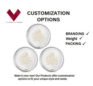 Assiette à dîner en acier inoxydable et plateau de service rond Ins Design Poêles à pizza en métal durables pour la cuisine - Product Image 2