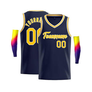 Maillots de basket-ball personnalisés pour hommes, 100 % polyester, uniformes de sport, maillots personnalisés, uniformes d'équipe de basket-ball - Product Image 5