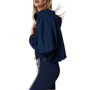 Nouvelle veste coupe-vent matelassée à capuche imprimée pour femme 2025, imperméable, en polyester écologique, softshell, streetwear d'hiver - Product Image 4