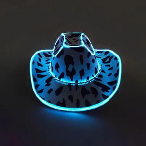 Sombrero de Vaquero Decorativo con Luz LED para Fiestas y Bodas, con Luz Rosa Intermitente - Product Image 6