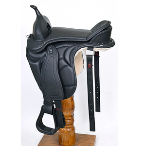 Sadel kuda kulit lembut, kuda barel Barat dengan Aksesori dudukan ukuran 10 inci hingga 19 produk balap dari - Product Image 2