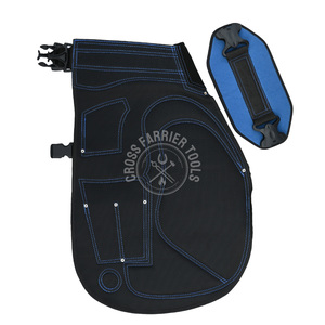 Nouvelles cuissardes en cuir pour maréchal-ferrant, tablier de protection avec 4 poches pour couteaux, support magnétique pour clous latéraux et ceinture réglable à double dos - Product Image 6