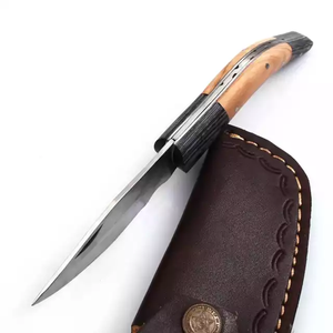 Cuchillo Plegable para Camping y Caza, Hoja de Acero Inoxidable, Mango de Madera, Cuchilla de Cambio Rápido, Portátil, Multifuncional, de Bolsillo - Product Image 5
