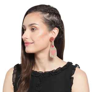 Pendientes de Cuentas de Cristal de Diseño Único, Elegantes Pendientes de Cuentas de Semillas Hechos a Mano, Joyería Artesanal de Moda Única, Diseño Creativo - Product Image 1