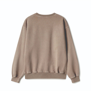 เสื้อสเวตเชิ้ตผ้าฝ้าย 100% ออกแบบเองได้ บริการ OEM คุณภาพสูง คอกลม ผ้าฟลีซ สำหรับผู้ชาย สีตามสั่ง ทรงปกติ แห้งเร็ว - Product Image 2