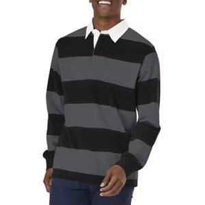 Manches longues de luxe pour hommes 100% coton pour polo T-shirt imprimé de golf décontracté avec broderie - Product Image 6