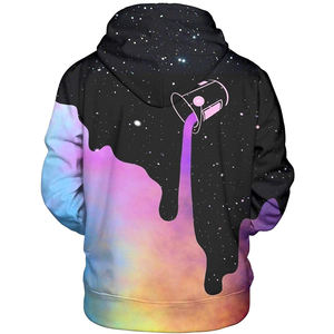 Tie Dye Fashion Hoodies Pour Hommes Coton Éponge Française Imprimé Sweats à Capuche Surdimensionnés Pour Hommes À Prix Pas Cher - Product Image 2