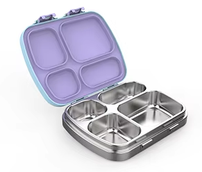 Loncheras Bento de Acero Inoxidable para Niños al por Mayor, 3 <span class=keywords><strong>Compartimentos</strong></span>, Portátiles con Bolsa, Aptas para Calentar, Libres de BPA, a Prueba de Fugas, para la Escuela - Product Image 6