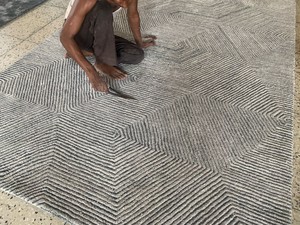 Laine la plus fine personnalisée et tuftée à la main intemporelle élégante tapis faits à la main pour salons paillassons - Product Image 6