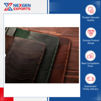Porte-passeport de luxe de qualité supérieure, fabriqué à la main, design moderne, en cuir véritable, blocage RFID, fermeture à double pliage, conforme aux normes d'exportation