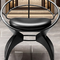 Tabouret de bar moderne de luxe en métal personnalisable avec base en métal pour salle à manger extérieure, salon, bar à domicile, cuisine - Haute qualité