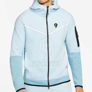 Ensemble de vêtements de sport deux pièces avec logo personnalisé pour hommes, vêtements de sport à capuche et de jogging OEM ODM, vente en gros - Product Image 2