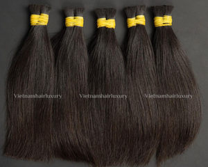 Vietnamese Remy Human Hair Extension Wavy <b>Ponytail</b> I Tips Weaving Single Weft 100g Hair Weaving for Black Women - Product Image 3