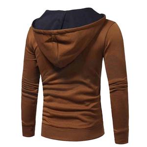 High Quality Cotton <b>Blend</b> Oversized Vintage Men Pullover Hoodie Street Wear Basics Embroidered Techniques - Product Image 2