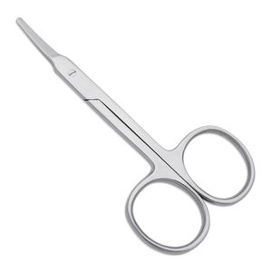 Ciseaux à ongles ergonomiques de luxe de qualité professionnelle en acier inoxydable courbés tranchants pour une coupe de cuticules non dentelée sans effort - Product Image 1