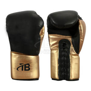 Gants de boxe personnalisés de haute qualité avec logo, fermeture à lacets anti-humidité, taille ajustable, en cuir - Vente en gros - Product Image 1