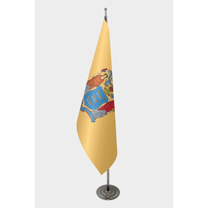 New Jersey Custom Indoor <b>Flag</b> 3x5ft Polyester Aluminum <b>Pole</b> Display Pennant Digital Printing Custom Logo New Jersey Official - Product Image 1