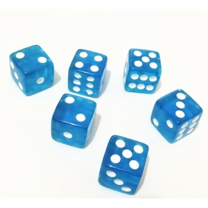 Dés en résine transparente colorée, directement de l'usine |   Dés à points D6 de 16 mm en vrac pour soirée casino, fournitures scolaires et jeux de table - Product Image 3