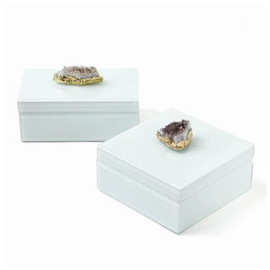 Caja de anillo de resina cuadrada en un diseño fabuloso perfecto para organizar mini pulseras y brazaletes - Product Image 2