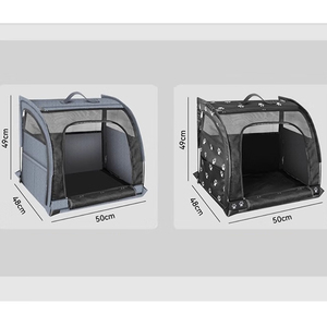 <b>Dog</b> <b>Car</b> Seat <b>Bed</b> <b>for</b> 2 Cats Puppy Hiking Travel Carrier Bag Pet Cage Protector Waterproof Foldable Breathable Double Pet Carrier - Product Image 4